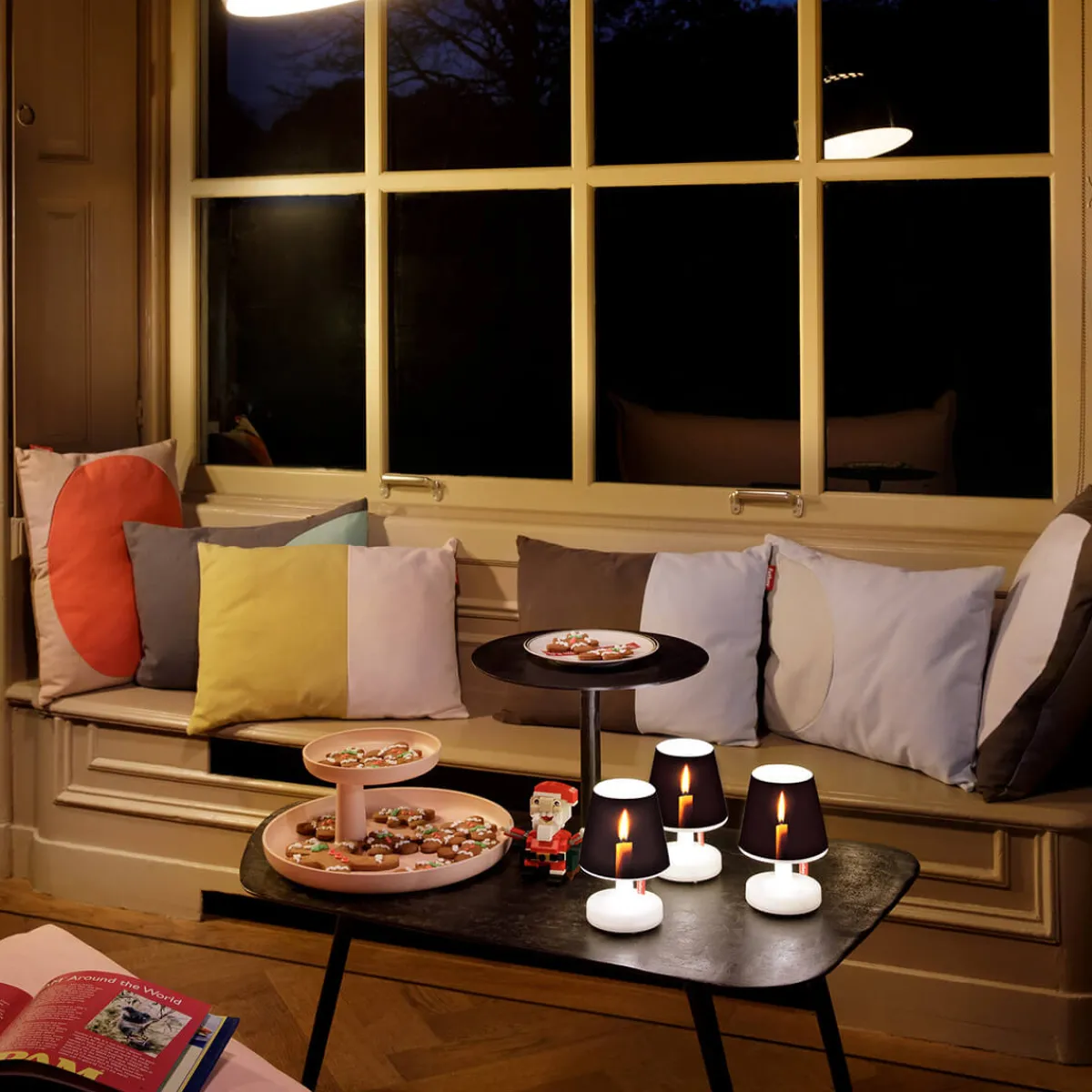 Hot Edison the Mini LED Akkuleuchte, 3er-Set, mit Mini Cappie Set Candle Light Weihnachtsbeleuchtung|Terrassen