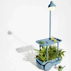 Outlet Jolly Trolley LED Akkuleuchte & Bar-Trolley Aufbewahrung|Gartenmöbel