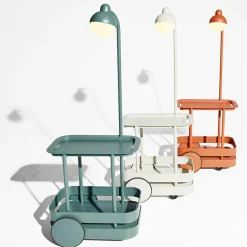 Outlet Jolly Trolley LED Akkuleuchte & Bar-Trolley Aufbewahrung|Gartenmöbel