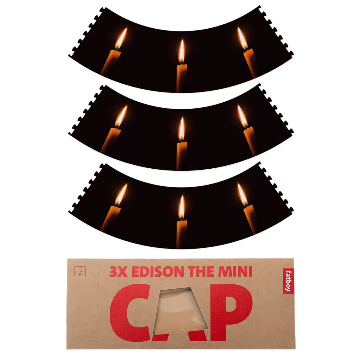 Clearance Mini Cappie Candle Light, 3er-Set, für Edison the Mini Leuchtenzubehör|Lampenschirme