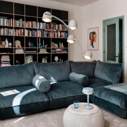 Puff Rolster Pillow Velvet Recycled Kissen Heimtextilien|Schlafzimmer