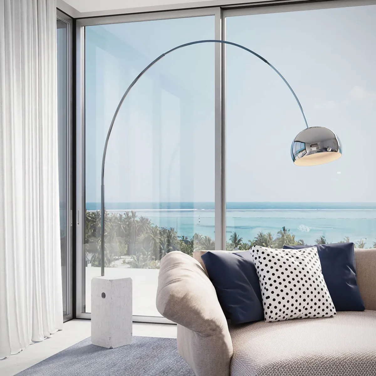 Best Arco Bogenleuchte Hotellerie|Wohnzimmer