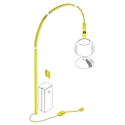 Sale Arco Bogen mit E27-Fassung und Fußschalter Ersatzteile