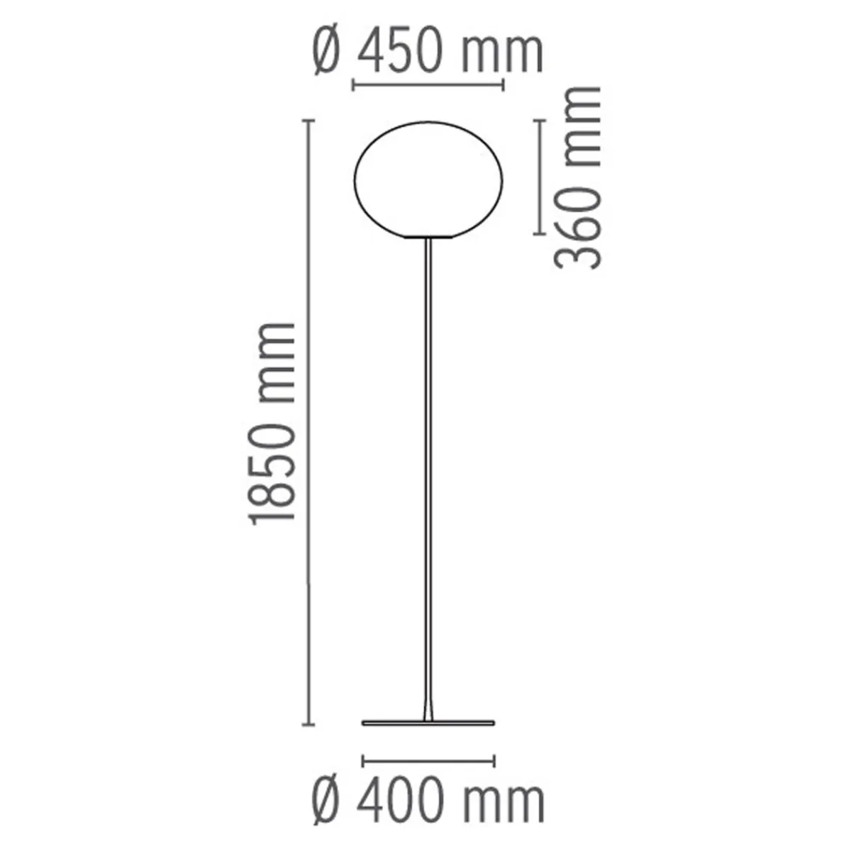 Best Glo-Ball F3 Stehleuchte Wohnzimmer|Schlafzimmer
