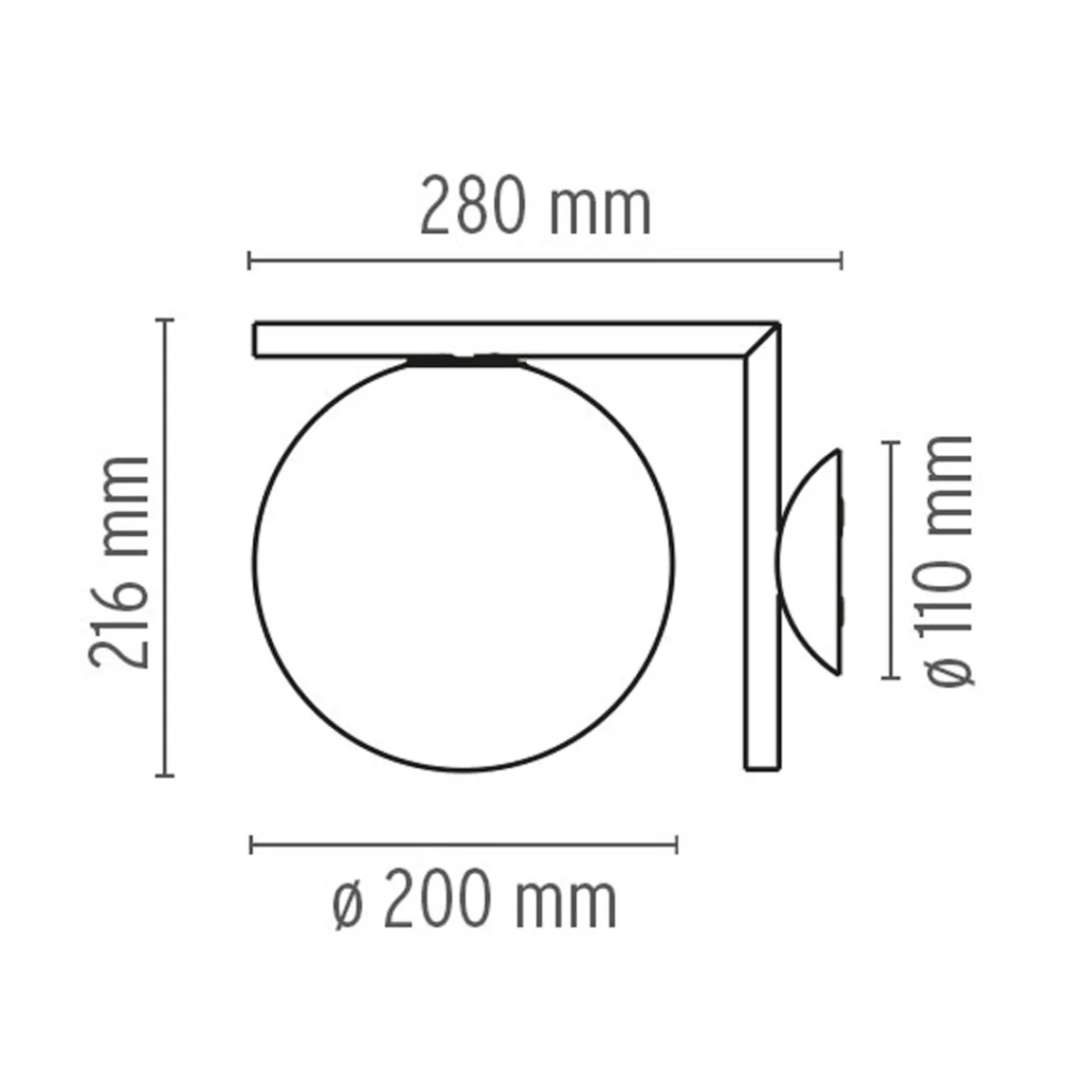 Sale IC C/W1 Wand- / Deckenleuchte Wohnzimmer|Schlafzimmer