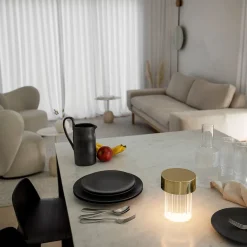 Online Last Order Fluted LED Akkuleuchte Dekoration|Hotellerie