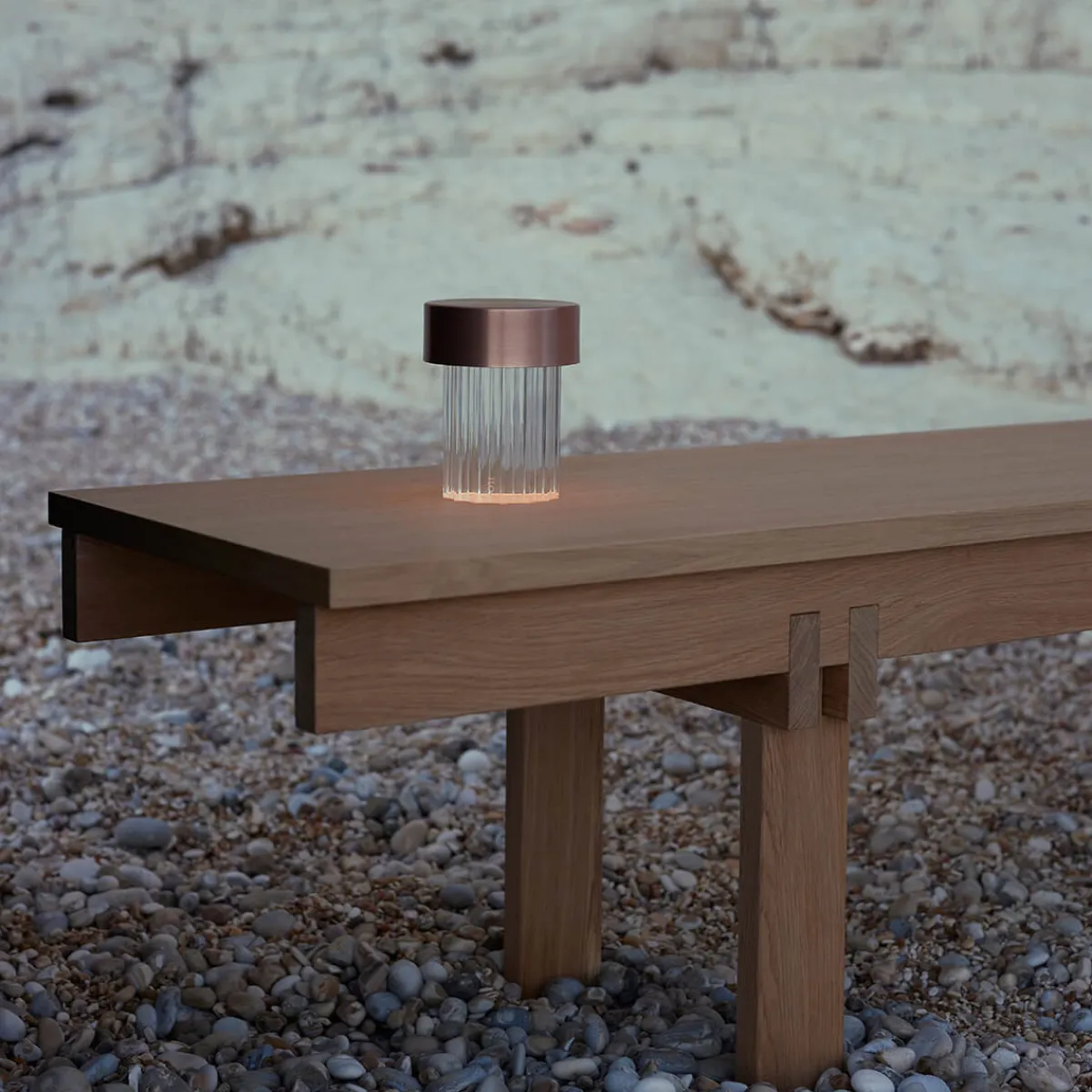 Online Last Order Fluted LED Akkuleuchte Dekoration|Hotellerie