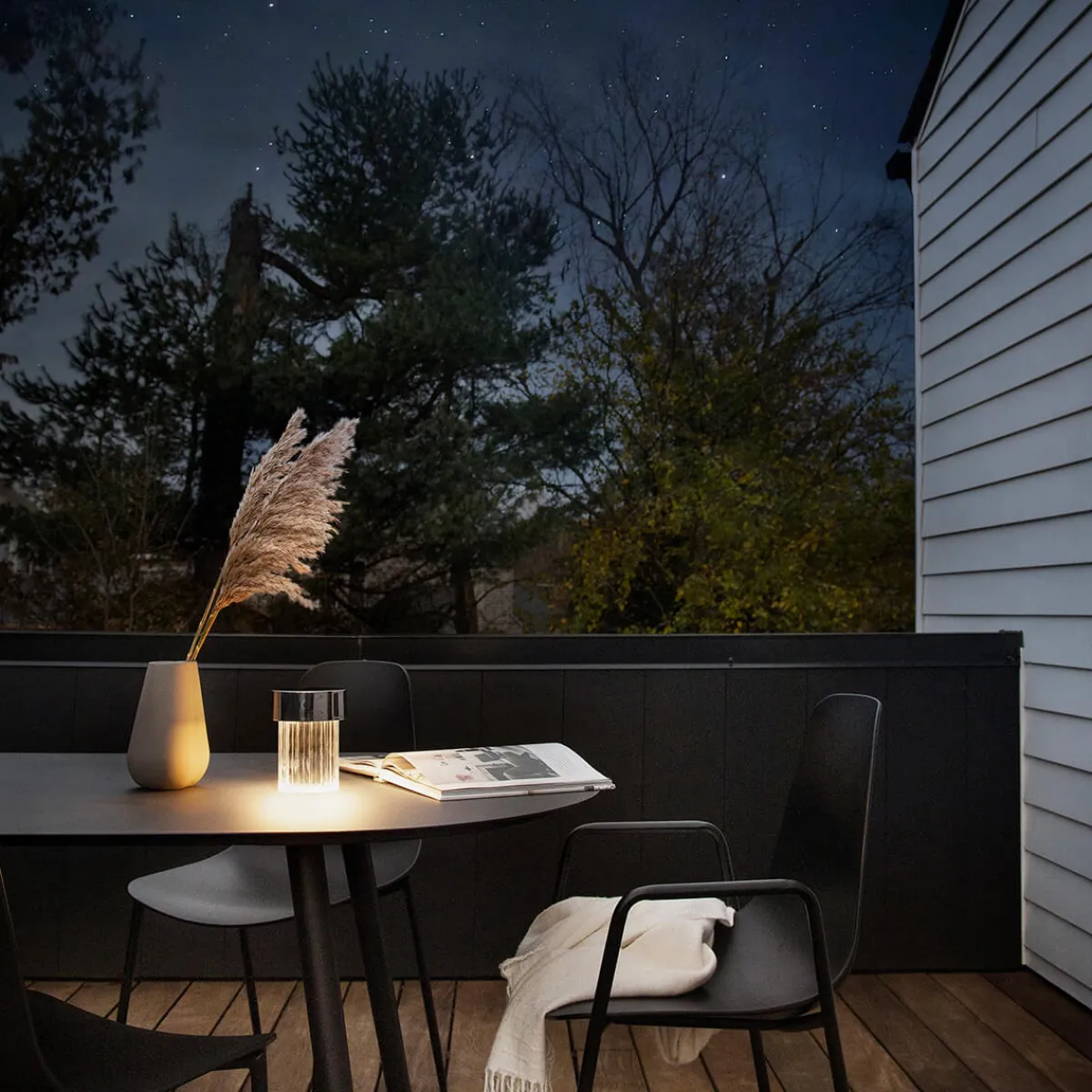 Online Last Order Fluted LED Akkuleuchte Dekoration|Hotellerie