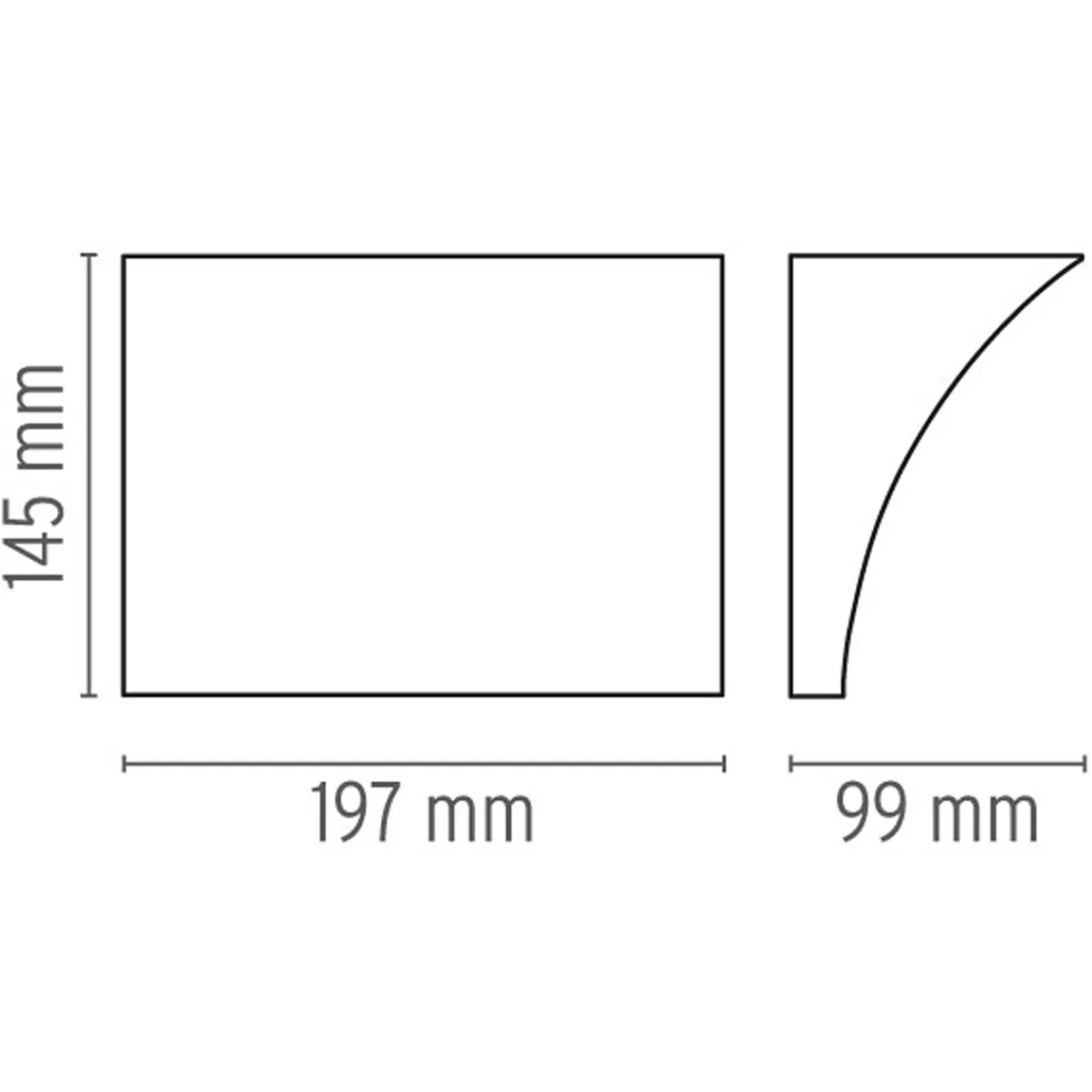 New Pochette Up/Down LED Wandleuchte Wohnzimmer|Flur