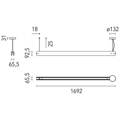Seki-Han S Pendelleuchte Gastronomie|Essbereiche