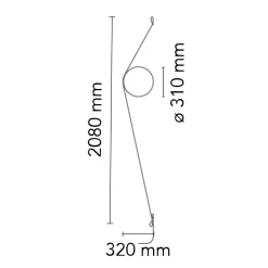 Clearance Wirering Wandleuchte, Kabel: grau Wandleuchten|Flur