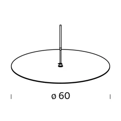 New Amax Verschlussscheibe mit Stiel Leuchtenzubehör