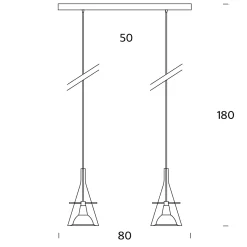 Outlet Flûte LED Pendelleuchte Pendelleuchten