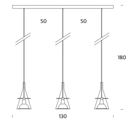 Outlet Flûte LED Pendelleuchte Pendelleuchten