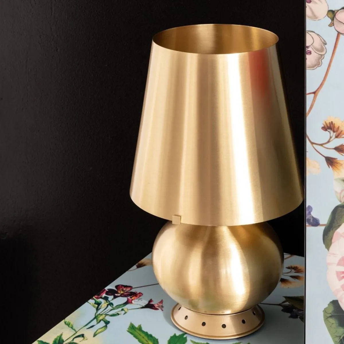 Online Fontana Media Tischleuchte, Messing Tischleuchten|Schlafzimmer