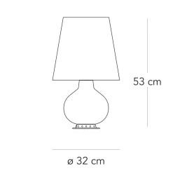 Online Fontana Media Tischleuchte, Messing Tischleuchten|Schlafzimmer