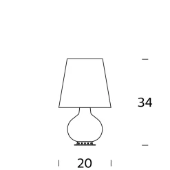 Sale Fontana Piccola Tischleuchte Hotellerie|Tischleuchten