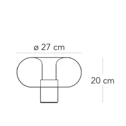 Clearance Fontanella Media Tischleuchte Tischleuchten|Schlafzimmer
