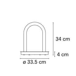 Best Oort Outdoor LED Stehleuchte, U-Form Terrassen|Grünflächen