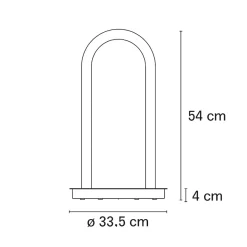 Best Oort Outdoor LED Stehleuchte, U-Form Terrassen|Grünflächen