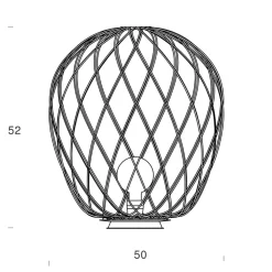 Outlet Pinecone Grande Tischleuchte Tischleuchten|Schlafzimmer
