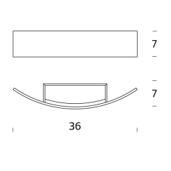 Outlet Riga 36 LED Wandleuchte Badezimmer|Wandleuchten