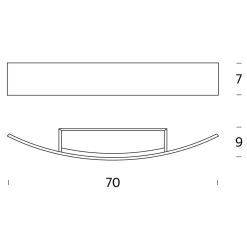 Discount Riga 70 LED Wandleuchte Flur|Badezimmer