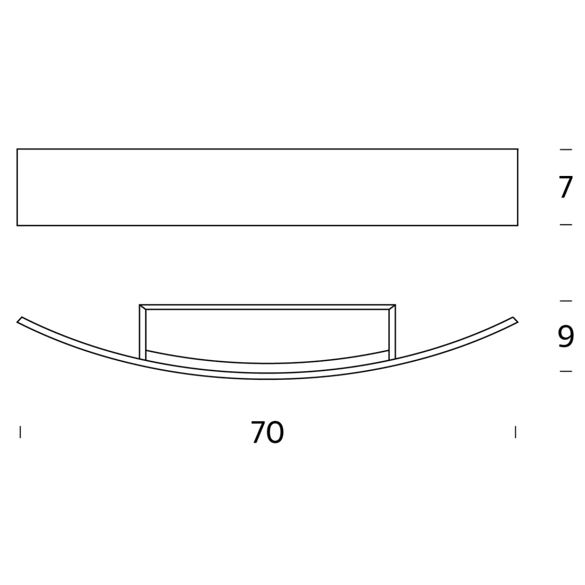 Discount Riga 70 LED Wandleuchte Flur|Badezimmer