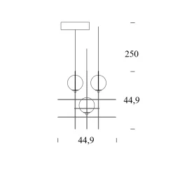 Setareh LED Pendelleuchte, 3-flg. Pendelleuchten|Wohnzimmer