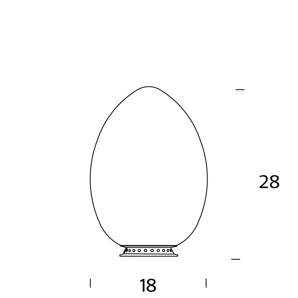 Outlet Uovo Tischleuchte Tischleuchten|Schlafzimmer