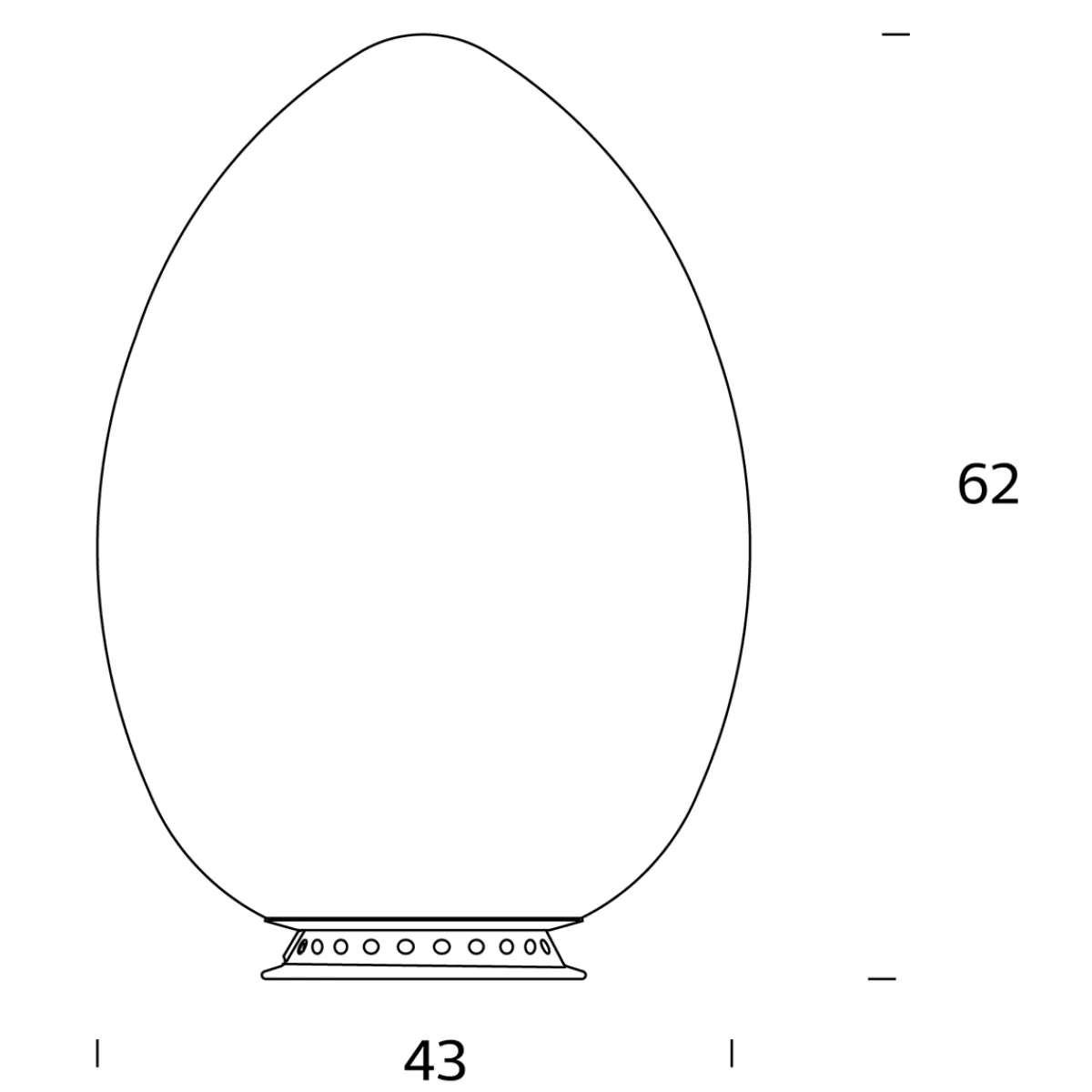 Outlet Uovo Tischleuchte Tischleuchten|Schlafzimmer