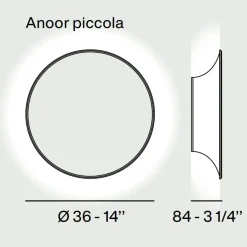 Outlet Anoor Piccola LED Parete / Soffitto Hotellerie|Wandleuchten