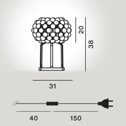 Clearance Caboche Plus LED Tavolo Hotellerie|Wohnzimmer