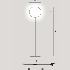 New Gem Terra Stehleuchten|Schlafzimmer