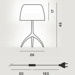 New Lumiere Grande Tavolo, mit Dimmer Tischleuchten|Schlafzimmer