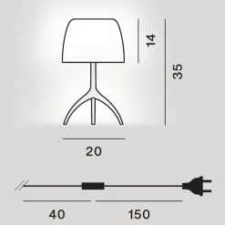 Lumiere Nuances Piccola Tavolo, mit Dimmer Hotellerie|Schlafzimmer