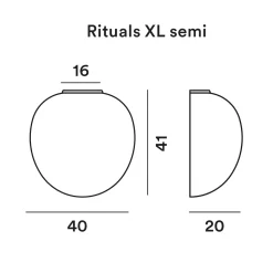 Rituals XL Semi Parete Wandleuchten|Flur