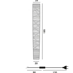 Hot Tress Grande LED Terra Stehleuchten|Schlafzimmer