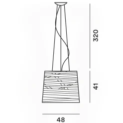 Outlet Tress Grande LED Sospensione, 1. Generation Pendelleuchten