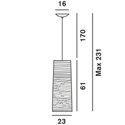 Clearance Tress Piccola Sospensione Pendelleuchten