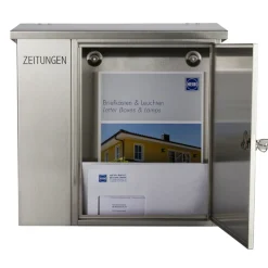 New Briefkasten mit Zeitungsfach Briefkästen & Paketboxen|Hausnummern & Briefkästen