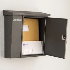 New Briefkasten mit Zeitungsfach Briefkästen & Paketboxen|Hausnummern & Briefkästen