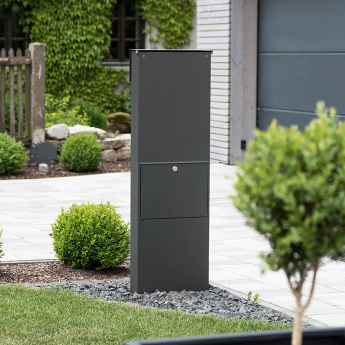 Best Calmalux Briefkastensäule Briefkästen & Paketboxen|Hausnummern & Briefkästen