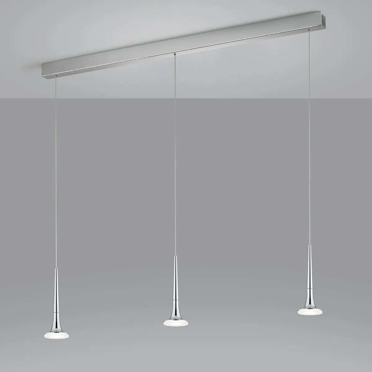 Online Flute LED Pendelleuchte, 3-flg., mit Casambi-Modul Pendelleuchten|Essbereiche