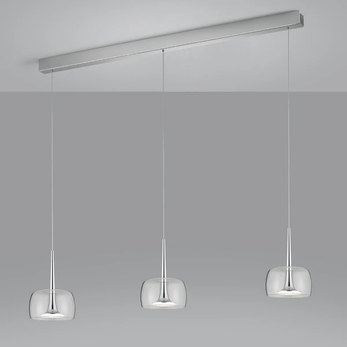 Online Flute LED Pendelleuchte, 3-flg., mit Casambi-Modul Pendelleuchten|Essbereiche