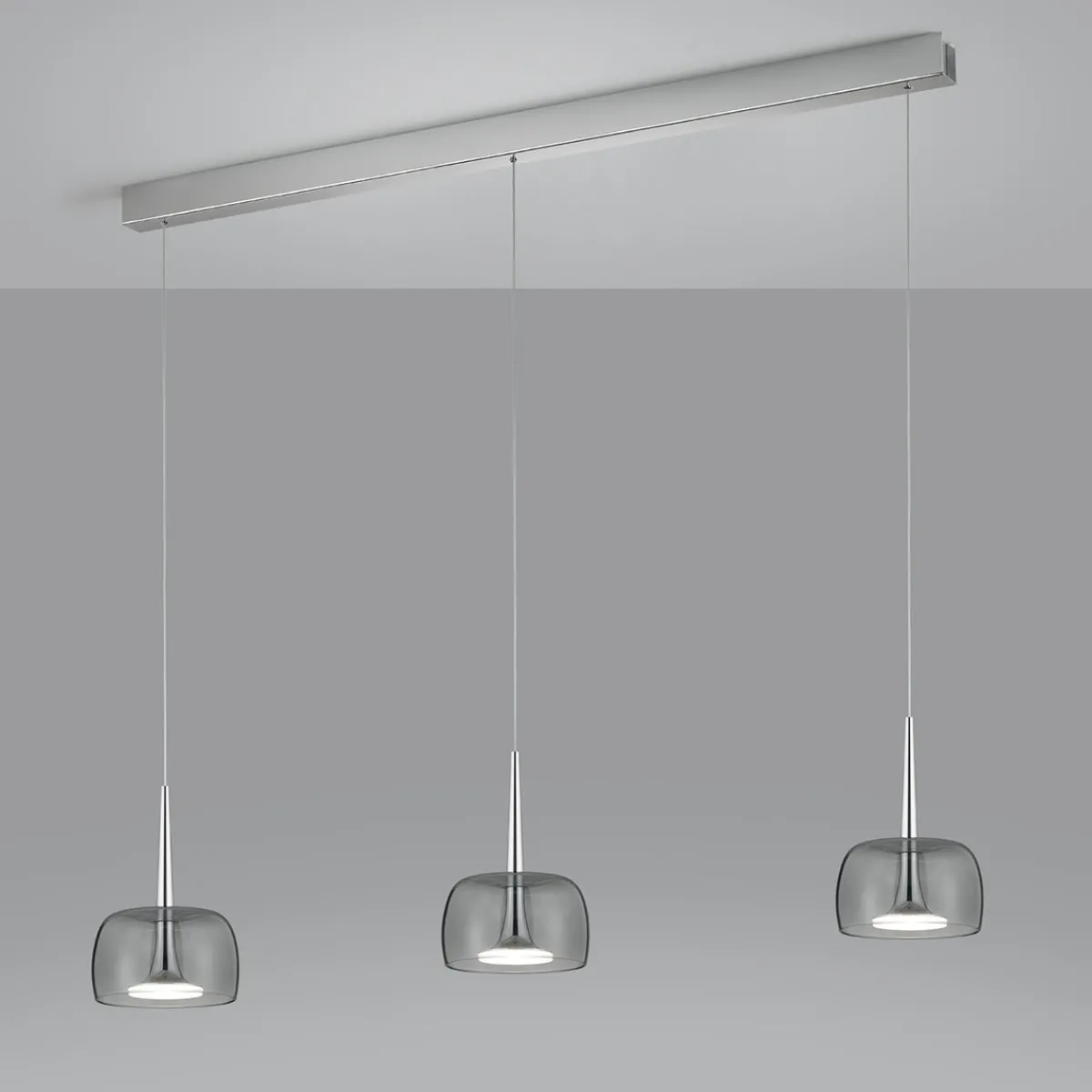 Online Flute LED Pendelleuchte, 3-flg., mit Casambi-Modul Pendelleuchten|Essbereiche