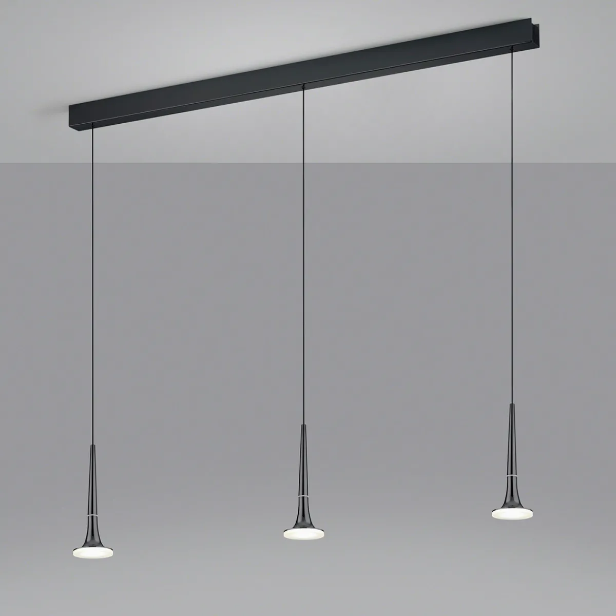 Online Flute LED Pendelleuchte, 3-flg., mit Casambi-Modul Pendelleuchten|Essbereiche
