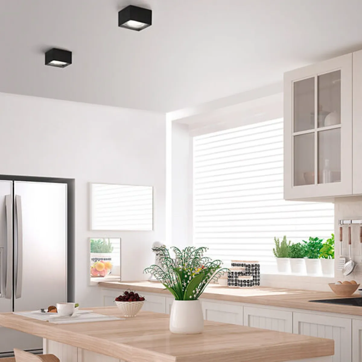 Sale Kari LED Deckenleuchte, eckig Wohnzimmer|Flur