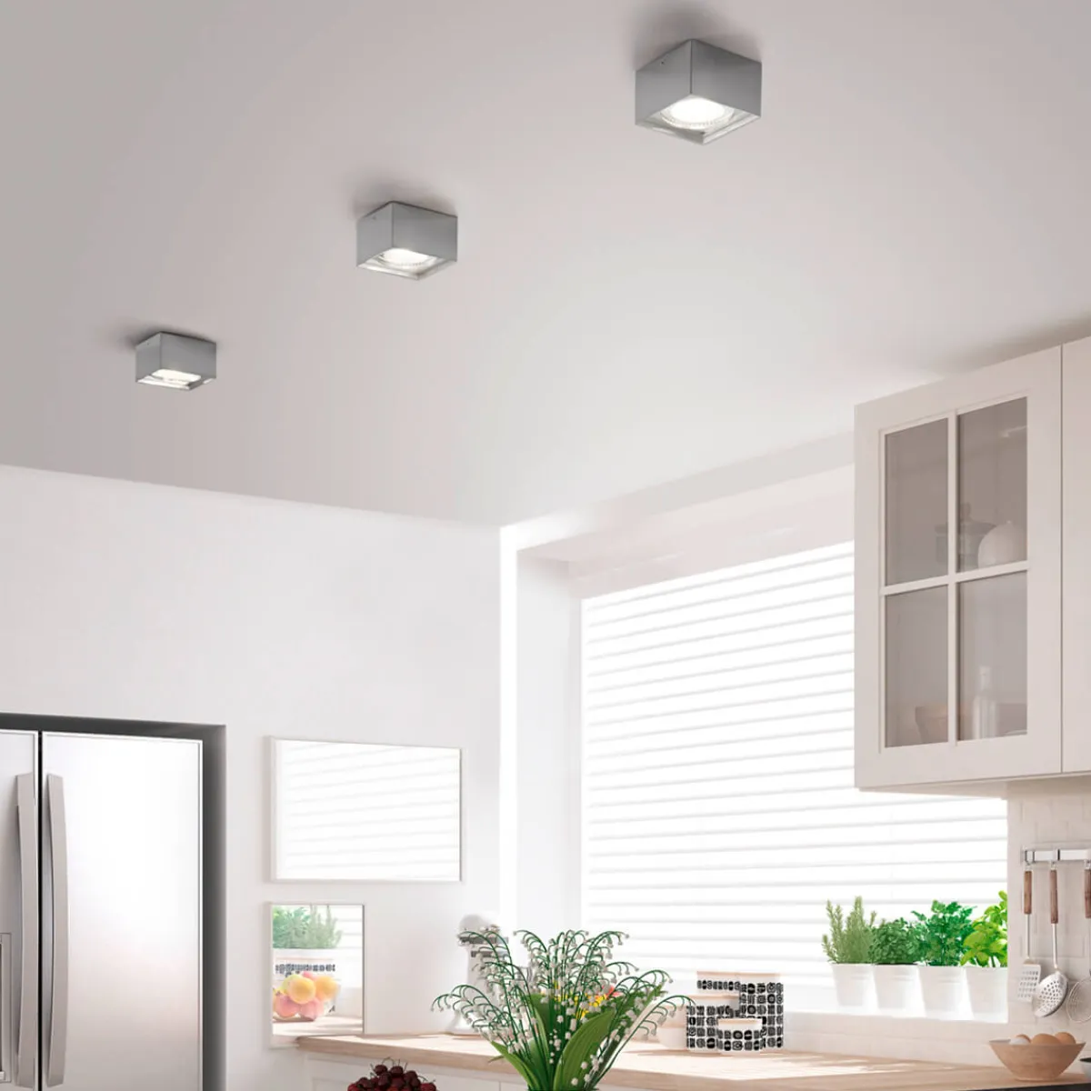 Sale Kari LED Deckenleuchte, eckig Wohnzimmer|Flur