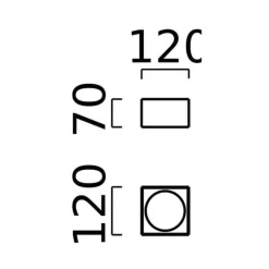 Sale Kari LED Deckenleuchte, eckig Wohnzimmer|Flur